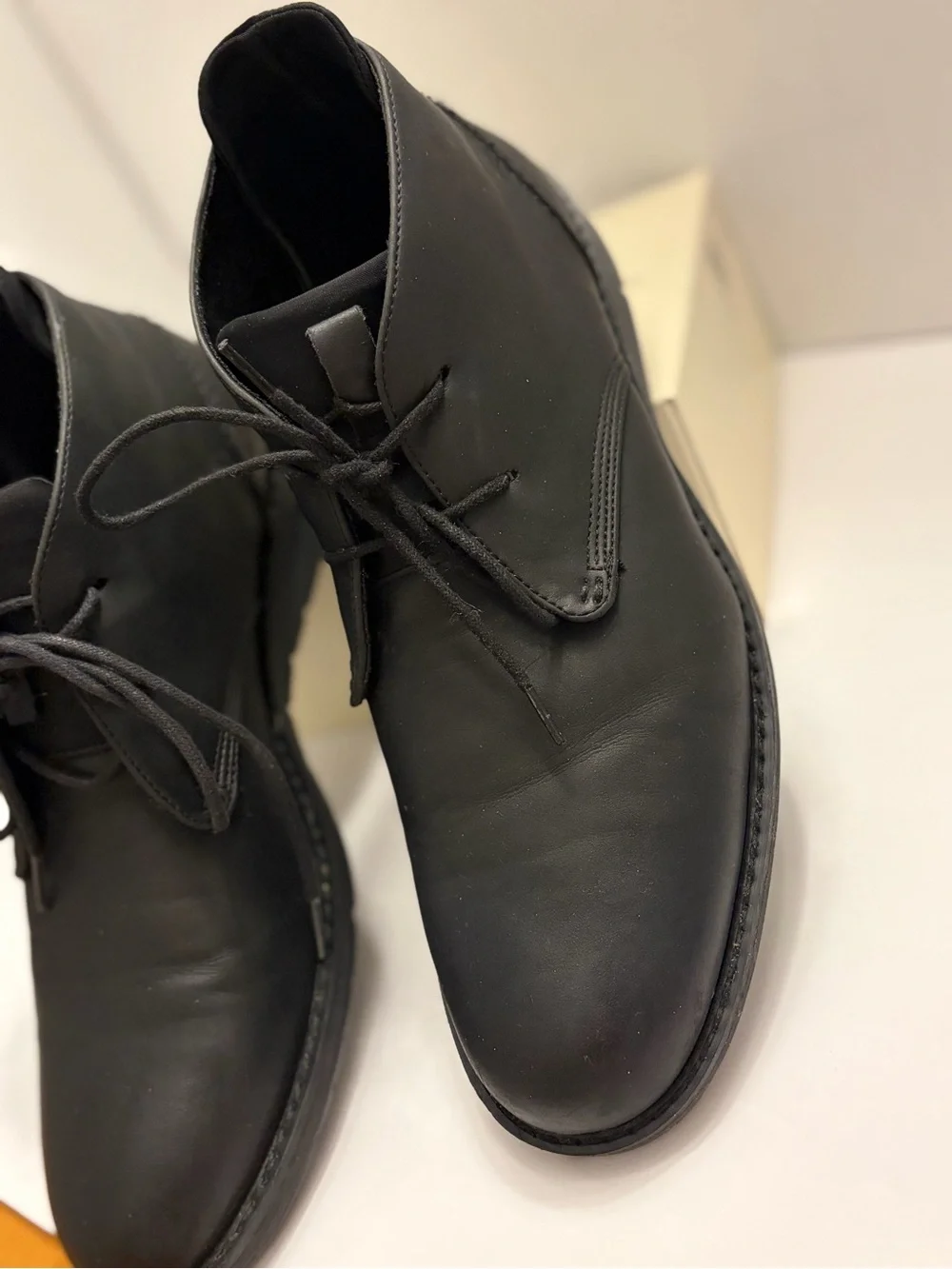 Kenneth Cole Reaction Men's Size 10 Black Leather London Chukka Boots